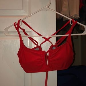 Orange bikini top